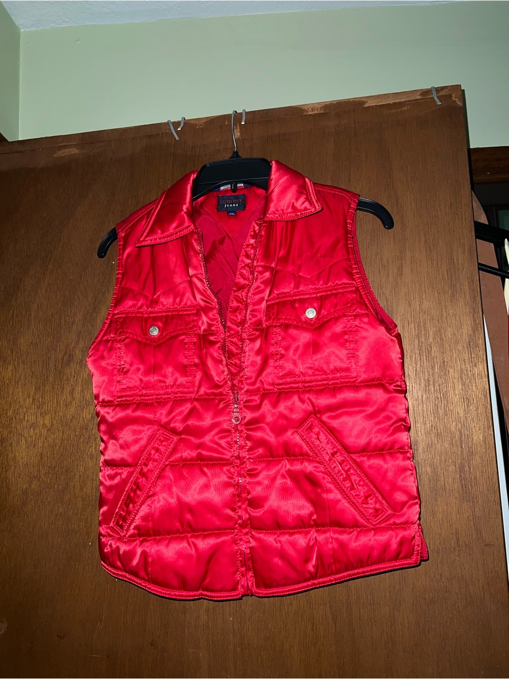 Tommy Hilfiger Red Quilted Puffer Vest - Tommy Jeans